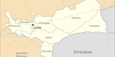 Peta dari lusaka-Zambia