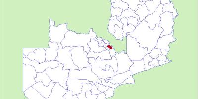 Peta dari Zambia ndola